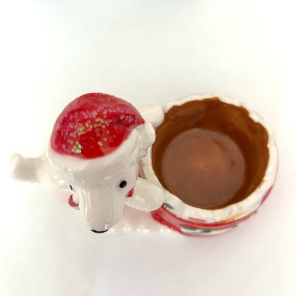 Yankee Candle‎ Snow Pup Dog Tea-light Ceramic Holder-Christmas !!With Gift Box!! - Picture 4 of 5